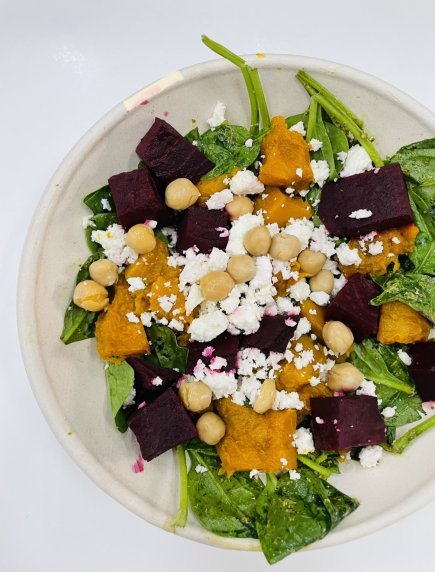Pumpkin Pesto Salad for One