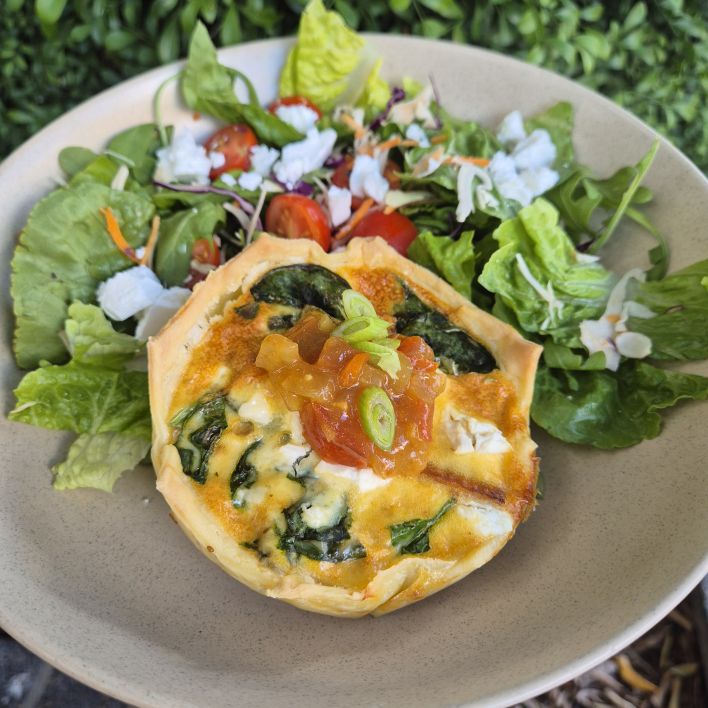 Individual Quiche with Salad