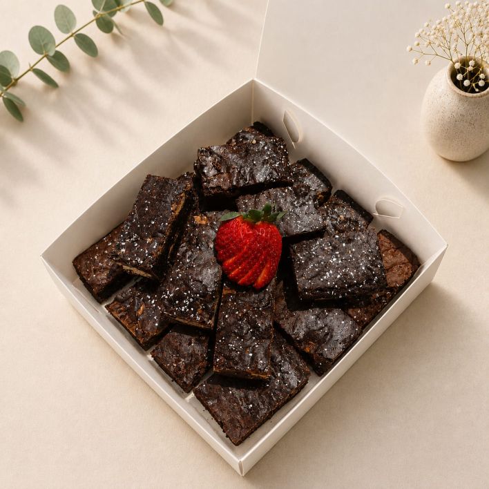 Double Choc-Brownie Platter