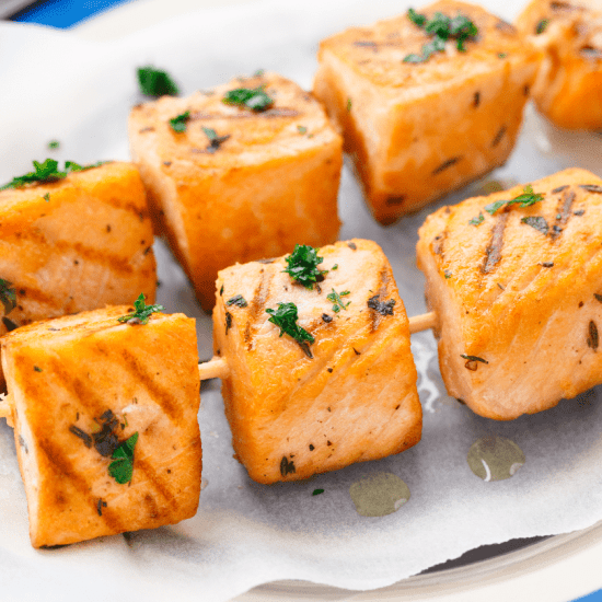 Salmon Skewers - 20 Skewers