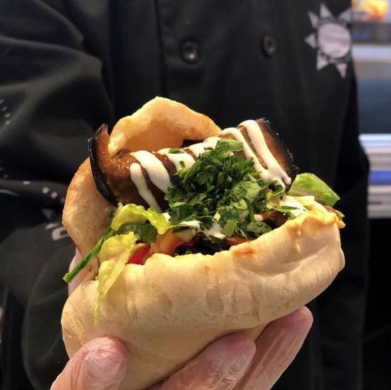 1/2 Pita box - Eggplant & Egg  