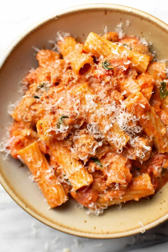 Spicy Sausage Rigatoni