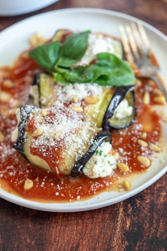 Ricotta Stuffed Eggplant