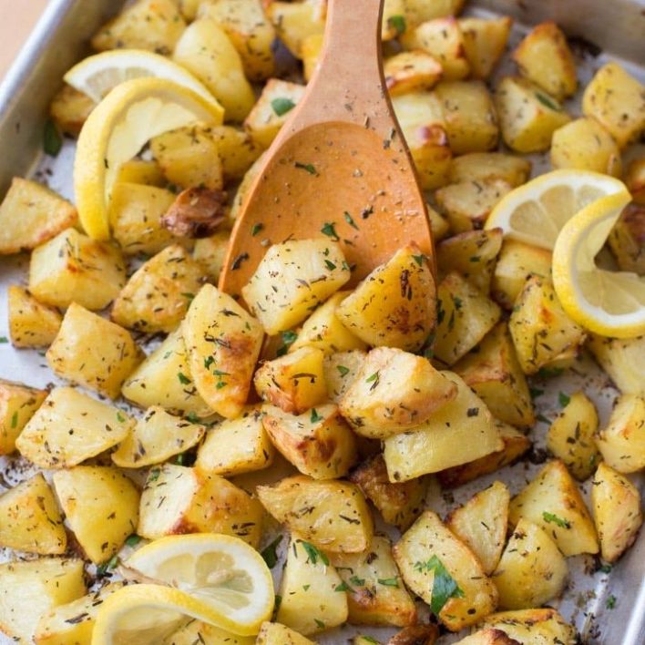 Greek Lemon Potatoes
