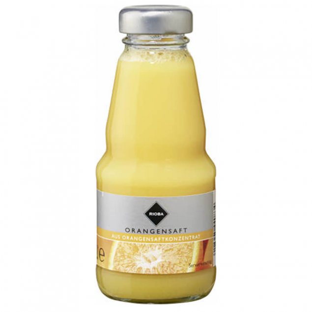 Orangen-Saft 0,2 l Glasflasche