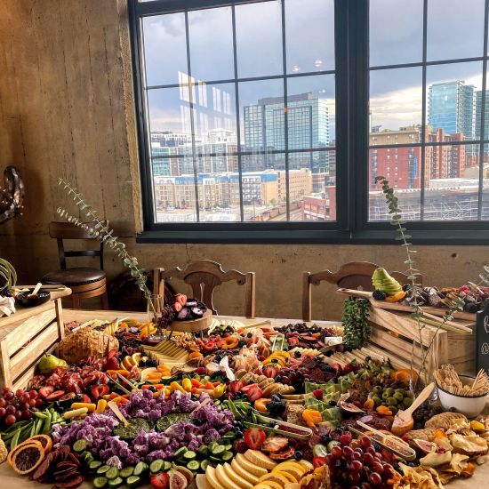 BUILT ON SITE GRAZING TABLE