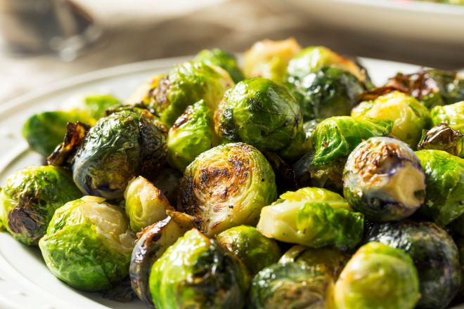 Roasted Brussel Sprouts with Pancetta
