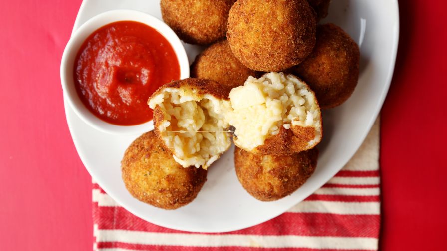 Mini Italian Rice Balls w/ Mozzarella