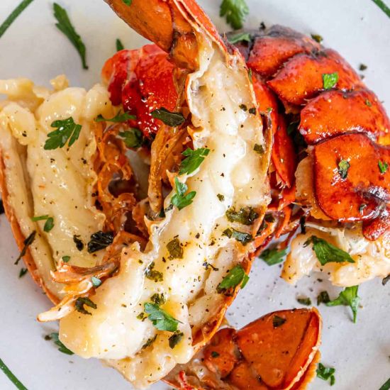 Lobster Tail with white wine sauce - 7oz 