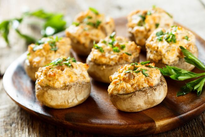 South of the Border Stuffed Mushrooms 
