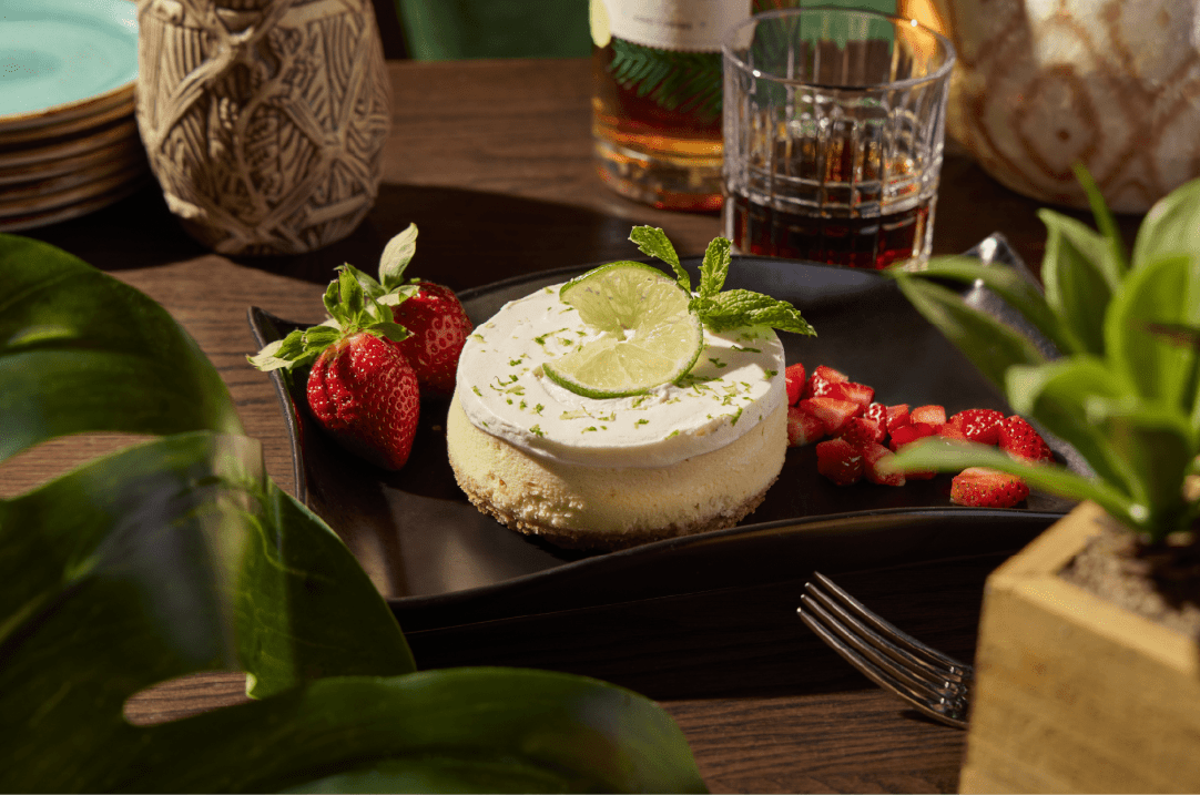 4" Round Key Lime Cheese Cake