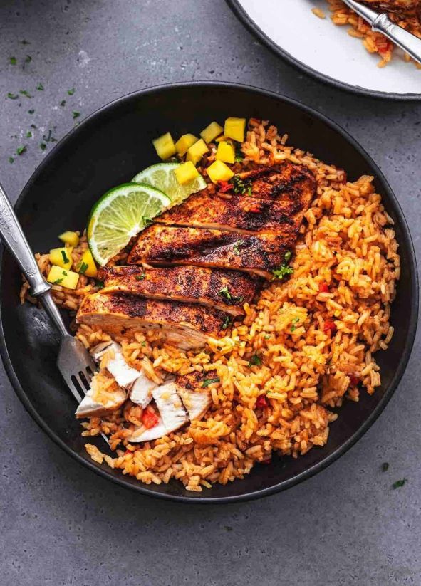 BBQ Chicken & Chilli Rice Menu