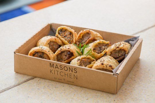 Homemade vegetarian sausage rolls