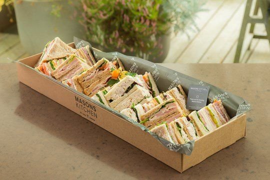 Meat sandwich platter box