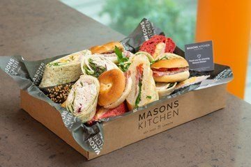 Careys vegetarian selection of speciality breads, wraps and bagels (serves 4-6)