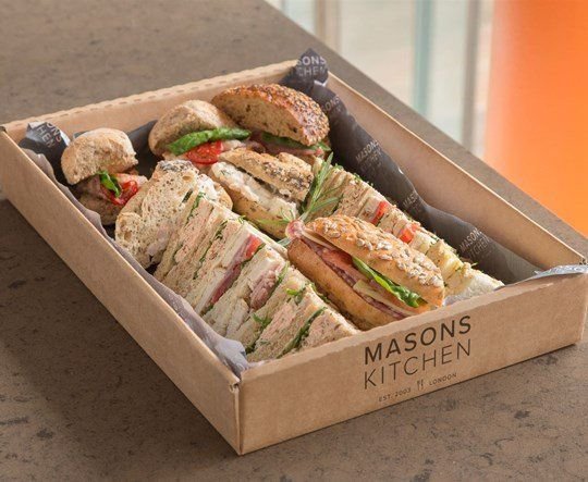 Careys meat and fish platter on gluten-free breads, rolls and wraps (serves 3-5)