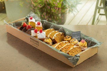 Homemade cake selection