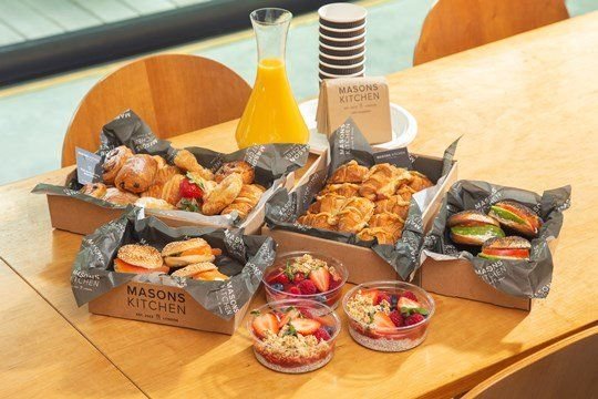 Continental style breakfast menu