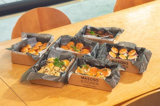 Traditional canapés menu