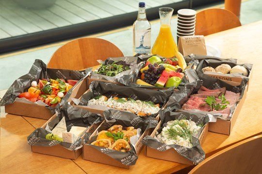 Traditional cold fork buffet menu