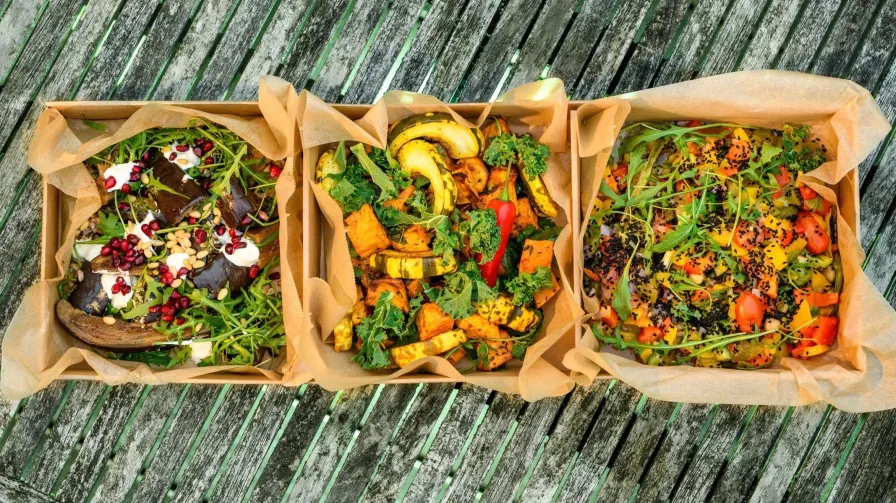 LVK vegan seasonal salad box serves 6 - 8