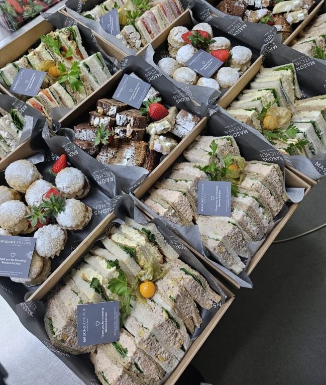 Classic afternoon tea boxes (serves 8-10)