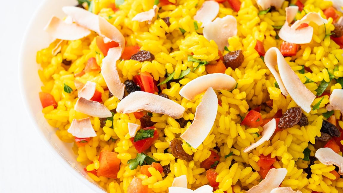 Curried Rice and Coconut Salad (Sharing Bowl)