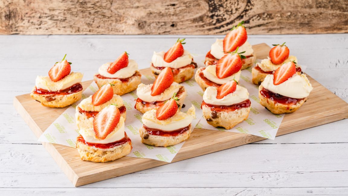 Scones with Strawberry Jam and Clotted Cream (12)