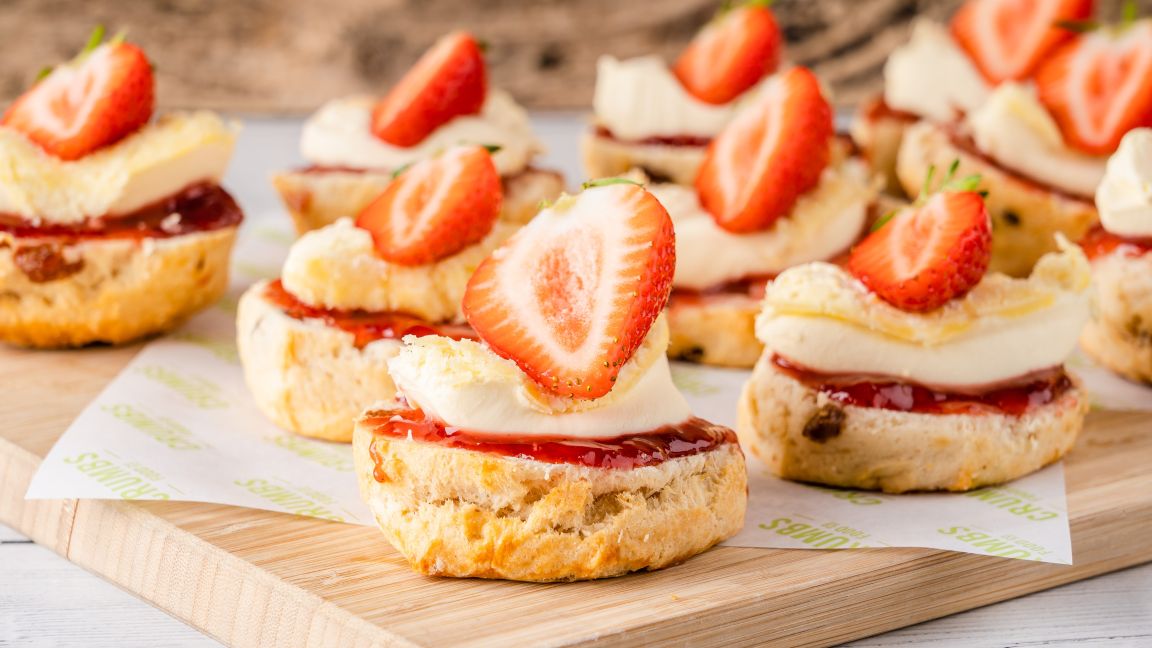 Scones with Strawberry Jam and Clotted Cream (12)