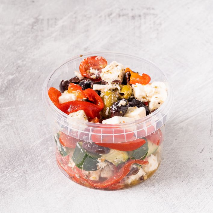 Greek Salad Pot with Feta Cheese