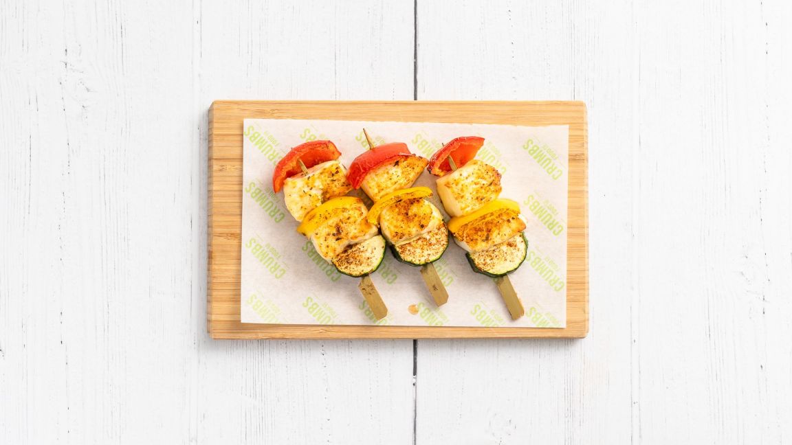 Halloumi and Vegetable Skewer (1) (H)