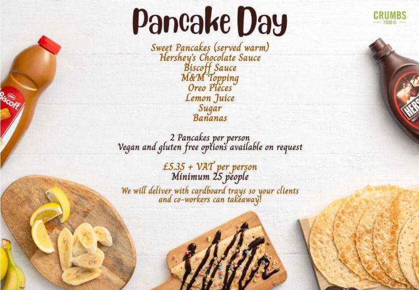Pancake Day Menu 2026
