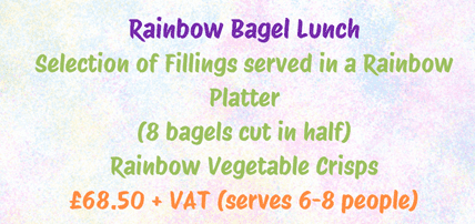 Rainbow Bagel Lunch