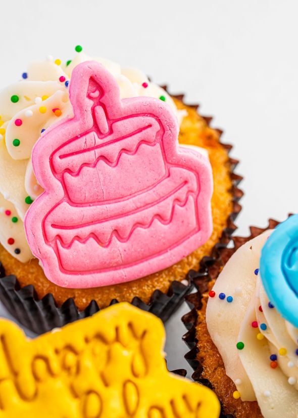 Fondant topper - Cake shaped topper