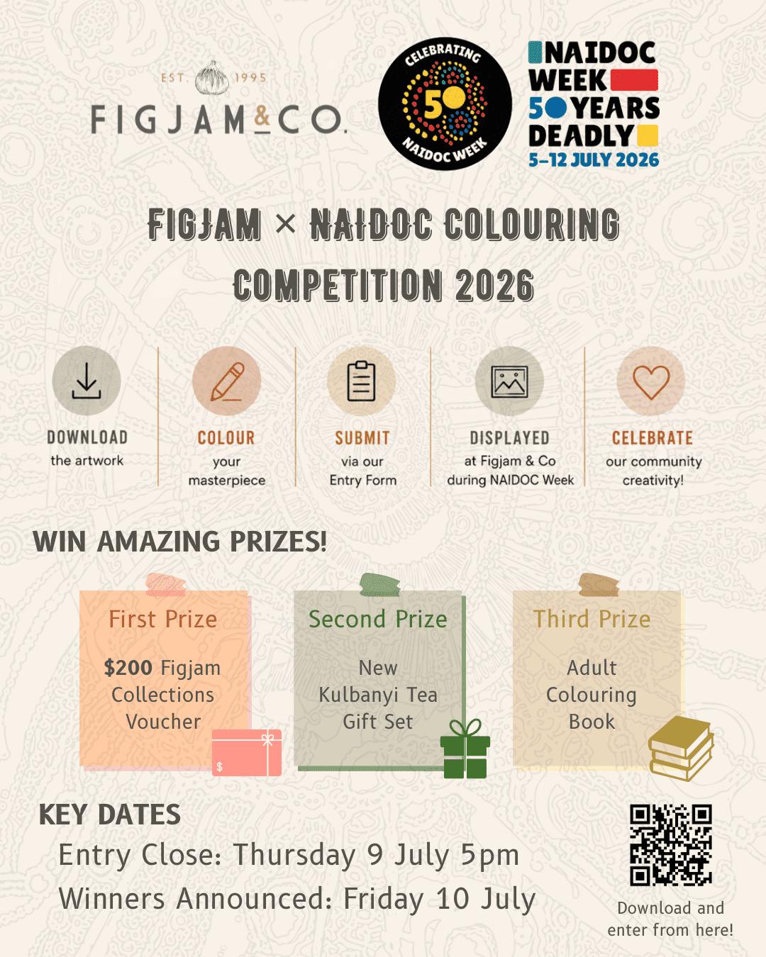 NAIDOC Colouring Competition artwork