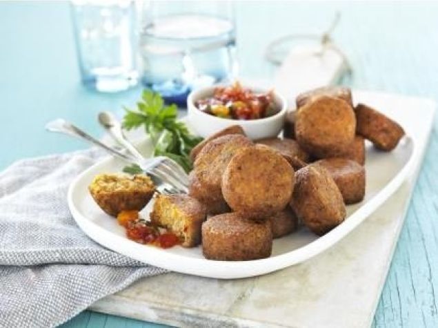 Falafel w/ Tomato and Purslane Relish