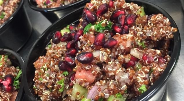 Quinoa Salad w/ Watermelon, Celery and Citrus Dressing