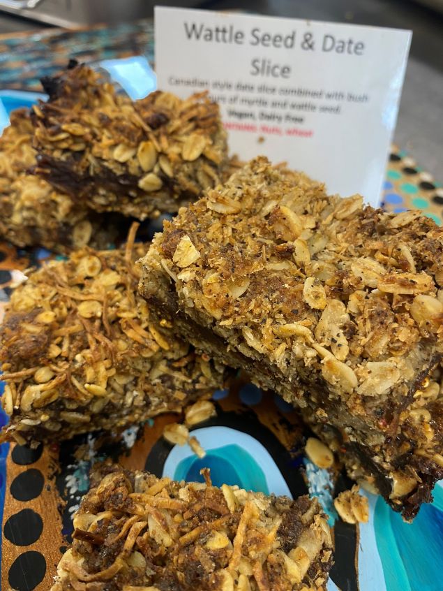 Date & Wattleseed Slice