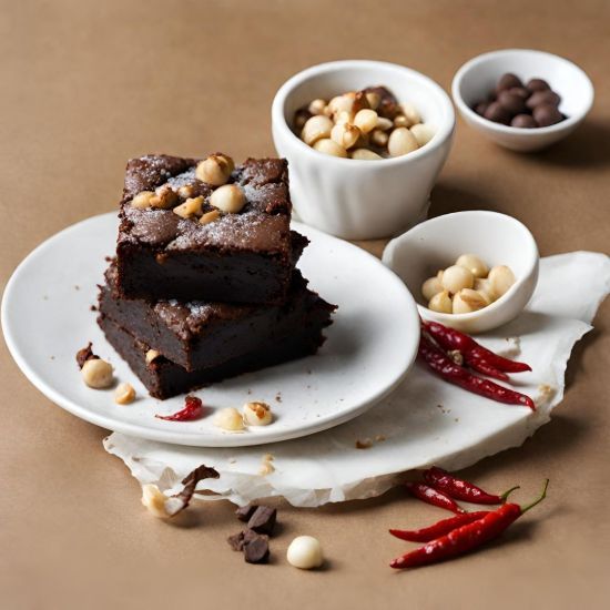 Chocolate Chili Brownie w/ Roasted Macadamias
