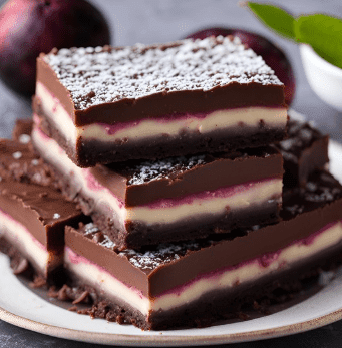 Chocolate, Coconut & Davidson Plum raw slice