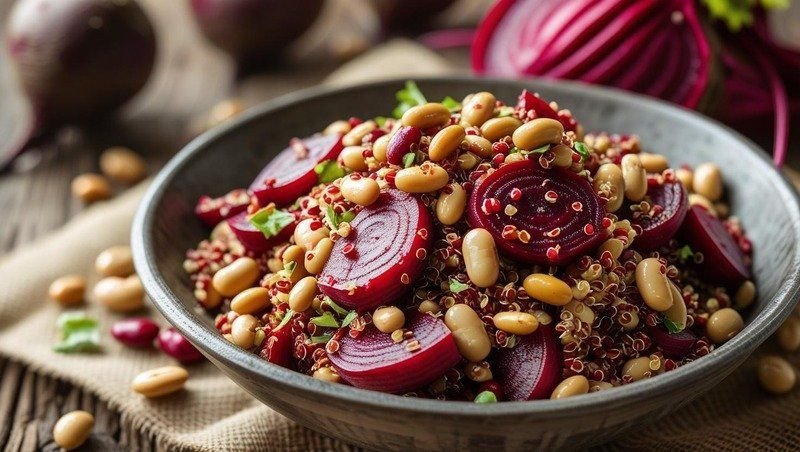 Beetroot, Toasted Beans & Quinoa Salad 1kg