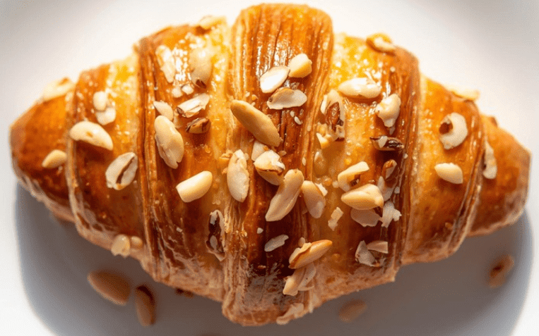 Lemon myrtle, Macadamia & almond mini croissant 