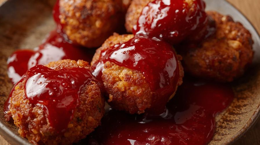 Beef Croquette with Spicy Ooray BBQ sauce