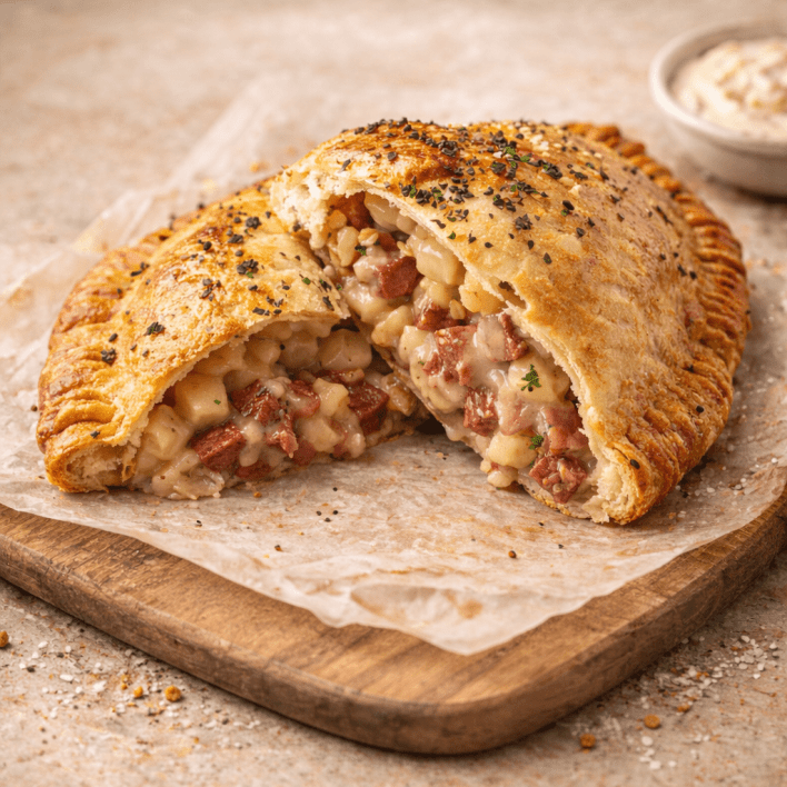 Corned Beef & White Sauce Pastie
