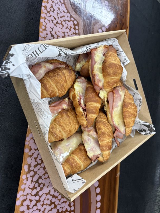  Ham & Cheese Croissant W/ Pigface Mustard Pickle