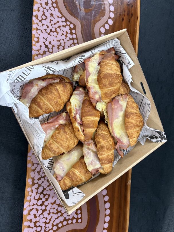  Ham & Cheese Croissant W/ Pigface Mustard Pickle