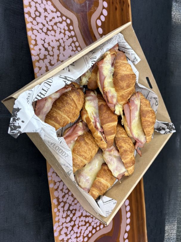  Ham & Cheese Croissant W/ Pigface Mustard Pickle