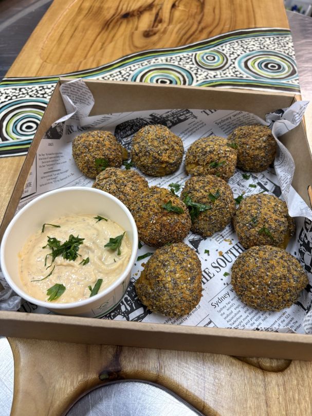 Pumpkin Arancini w/ Bush Sambal Mayo