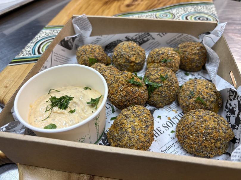 Pumpkin Arancini w/ Bush Sambal Mayo