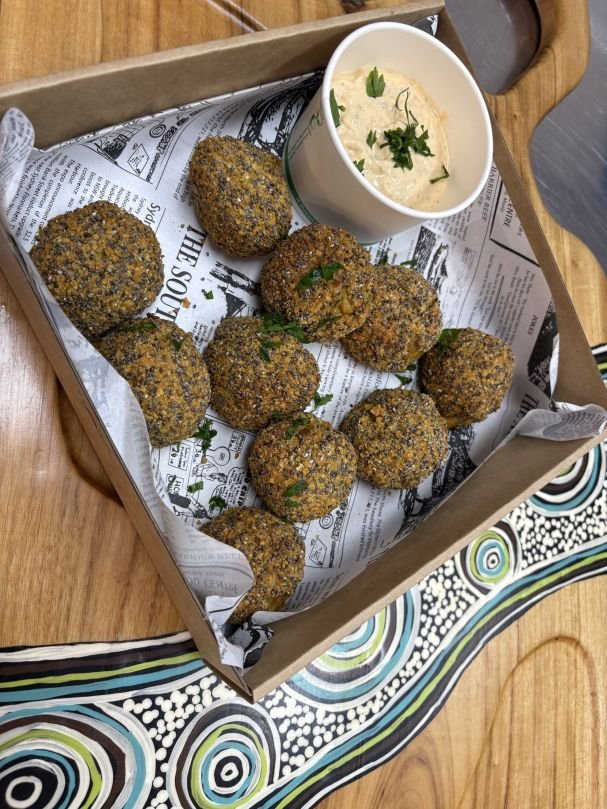 Pumpkin Arancini w/ Bush Sambal Mayo